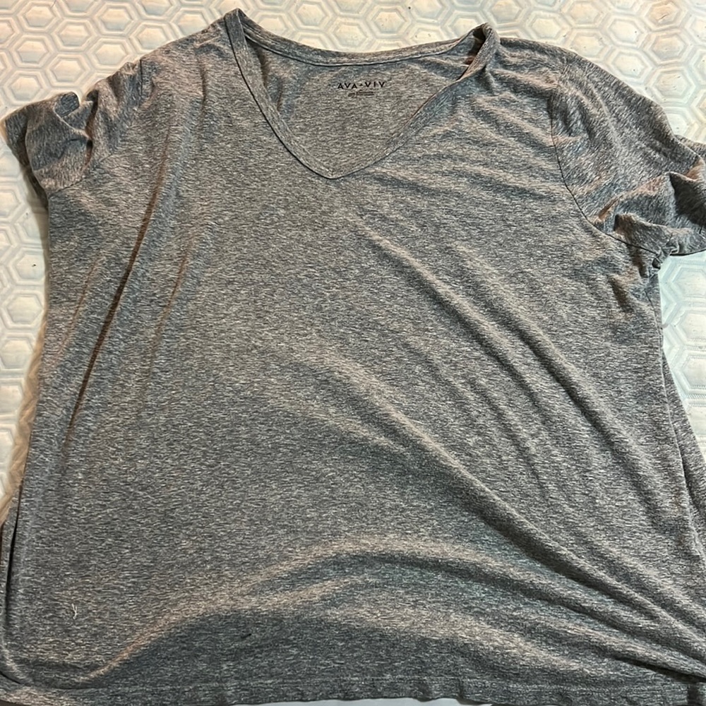 Ana and Viv Gray Short Sleeve